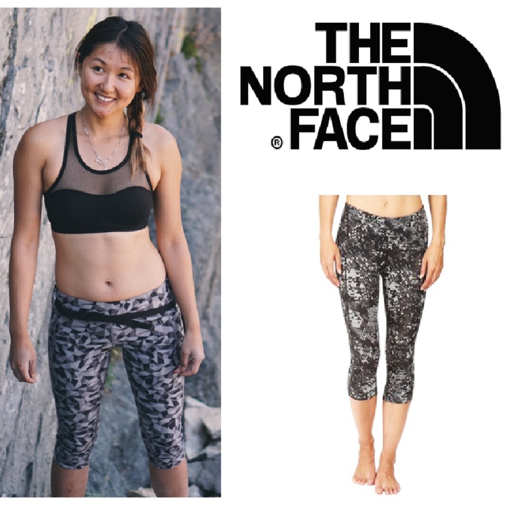 The North Face Pulse Capri gray geometric sz XS